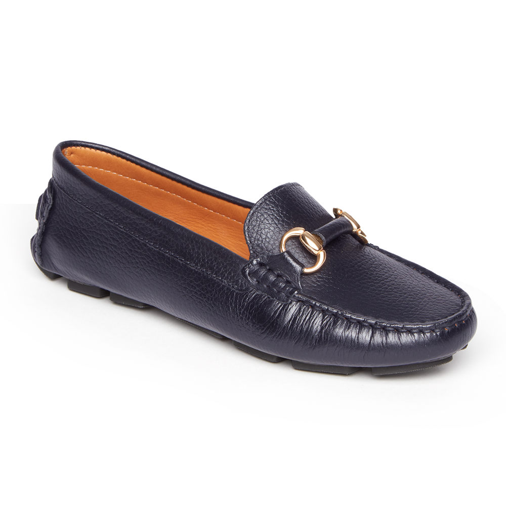 Rockport Womens Loafers Navy - Bayview Bit Keeper - UK 956-DKWZOI